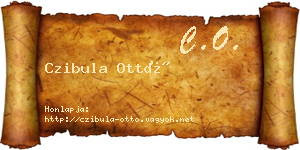 Czibula Ottó névjegykártya